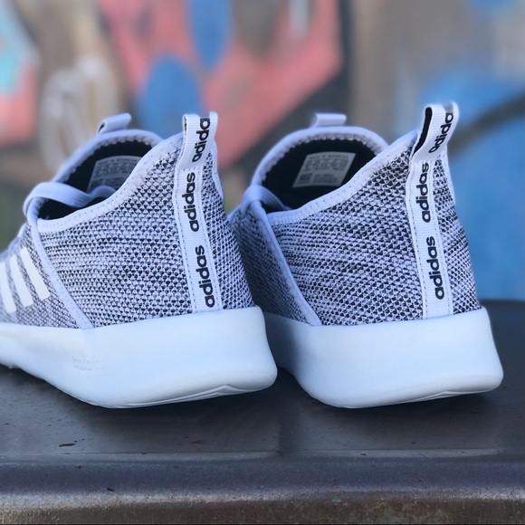 W Cloudfoam Pure White Comfortable Knit Sneakers - Picture 5 of 12